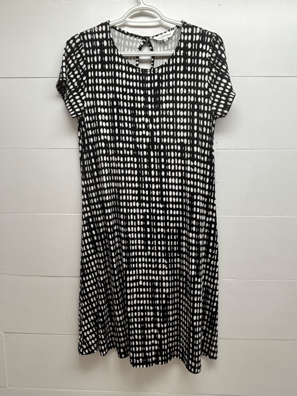 Northern Reflections Black & White Dotted Dress 55S24-103SC - Size XS